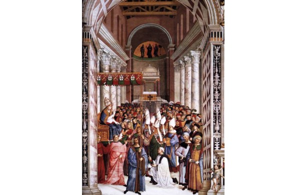 07 - Pio II, incoronato pontefice, entra in Vaticano