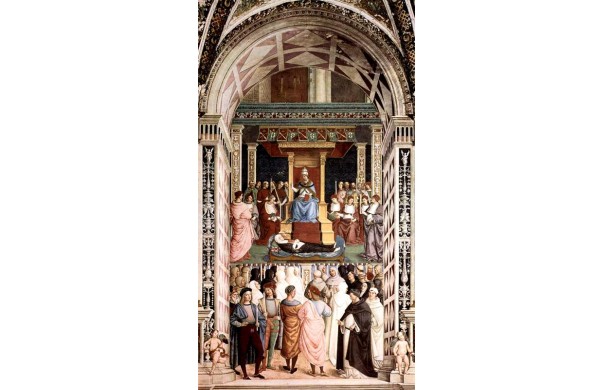09 - Pio II cononizza santa Caterina da Siena