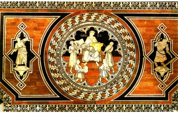 040 Tarsia pav. del Presbiterio e Coro - Storie di Davide