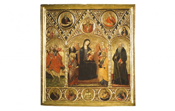 Madonna col Bambino in trono tra i Santi Paolo, Lucia, Caterina d'Alessandria e Pietro; i Santi Cristoforo e Antonio abate