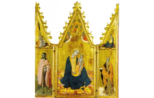 Piccolo tabernacolo con la Madonna dellumilt