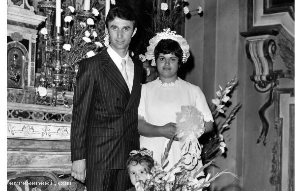 1970, 4 Agosto - Mirella e Franco si sposano in Fontebranda