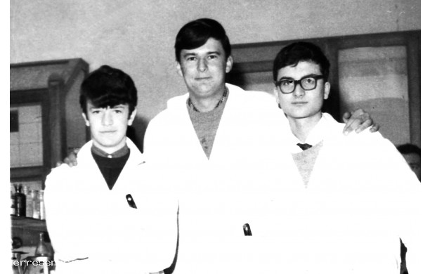 1965 - Amici in laboratorio a Terza Sarrocchi