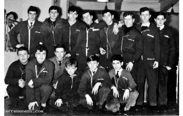 1963 - Scuola Professionale Tito Sarrocchi. Tre allievi di Asciano