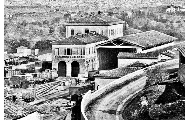 1920? - La Stazione Vecchia vista dal colle di Camollia
