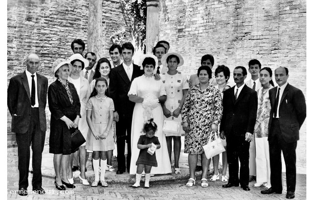 1970, 4 Agosto - I parenti al matrimonio di Mirella